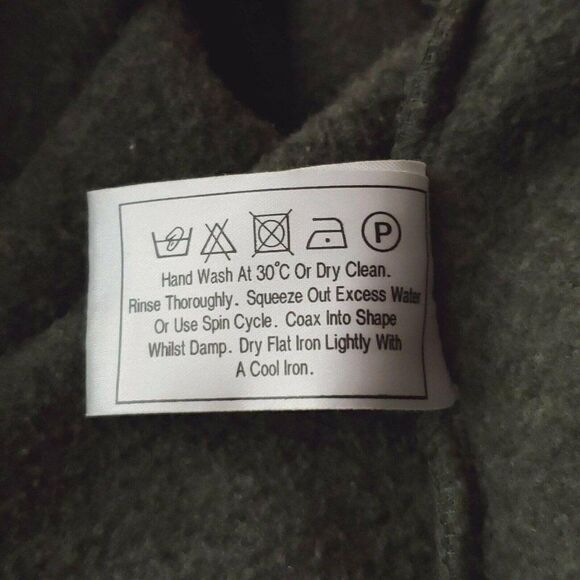 Tulchan Sage Green Zip Front Fleece Jacket M Wool Knit Panel Accent - Picture 9 of 9